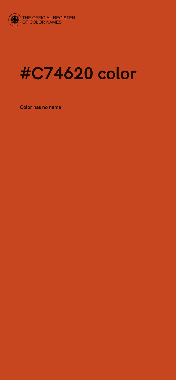 #C74620 color image
