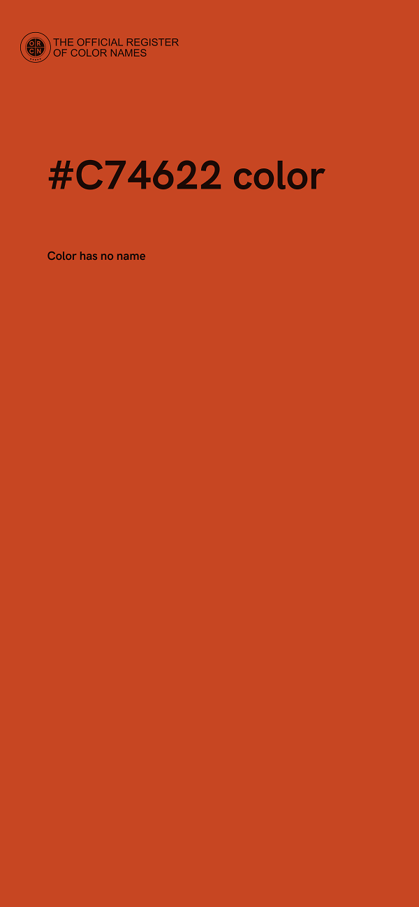 #C74622 color image