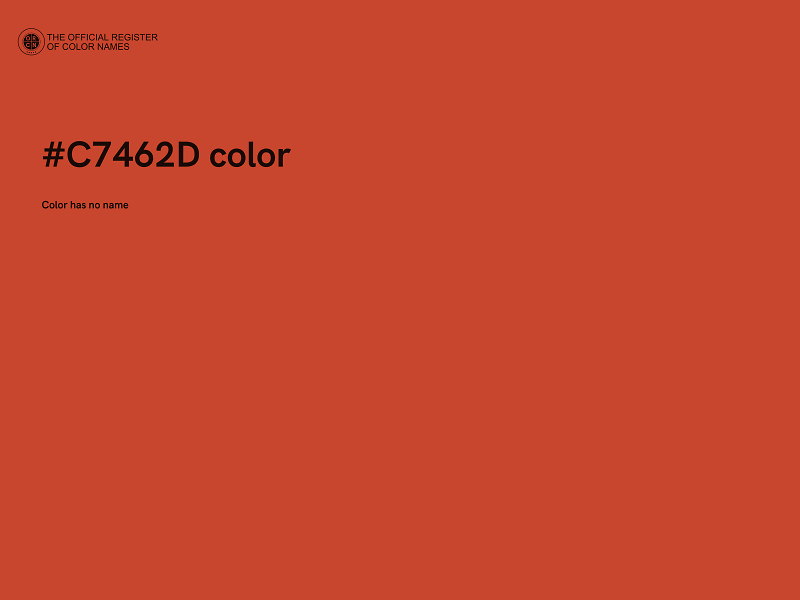 #C7462D color image