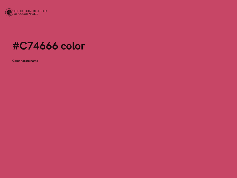 #C74666 color image