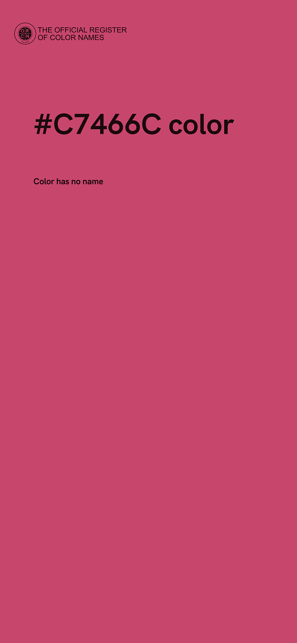 #C7466C color image