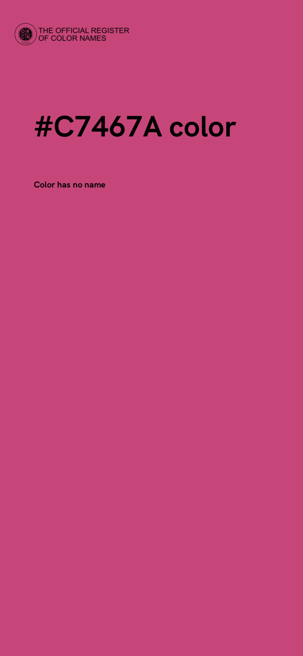 #C7467A color image