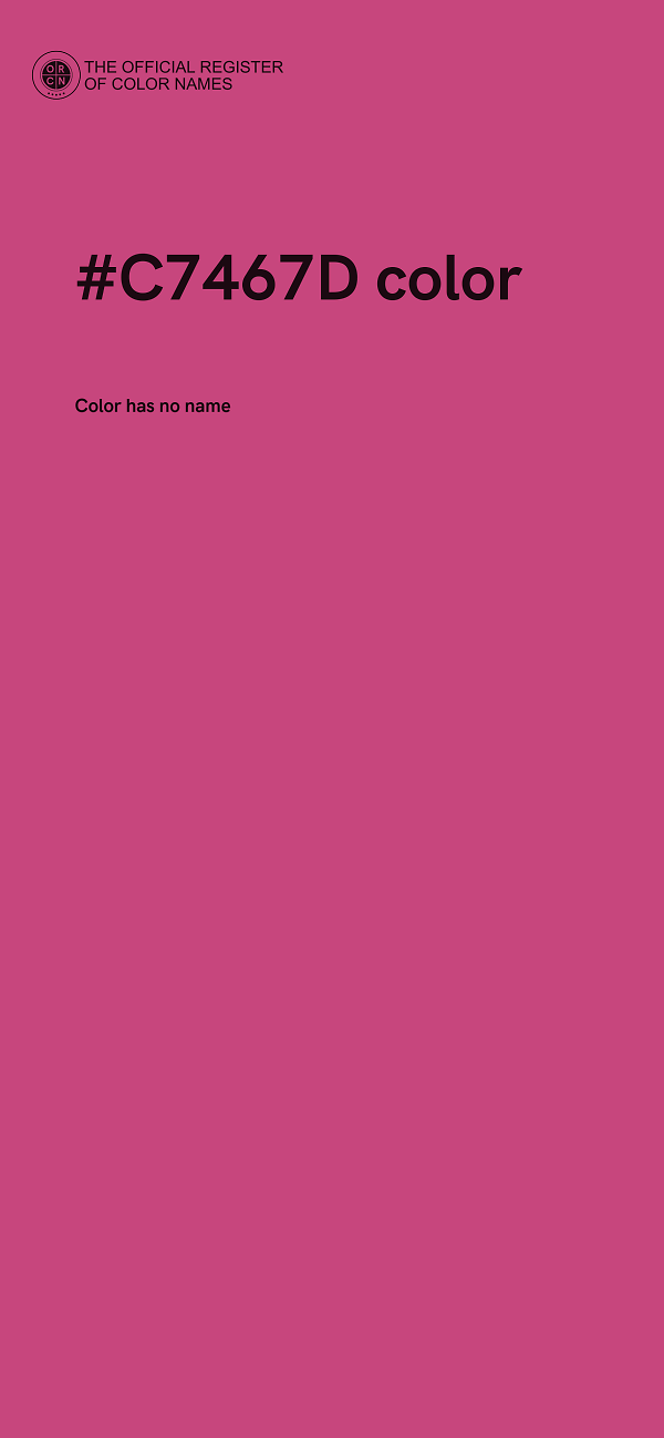 #C7467D color image