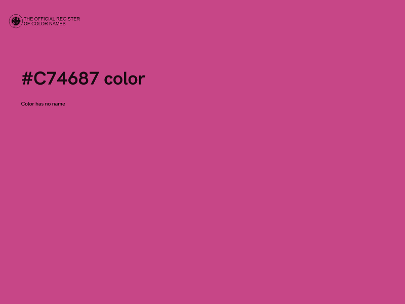 #C74687 color image