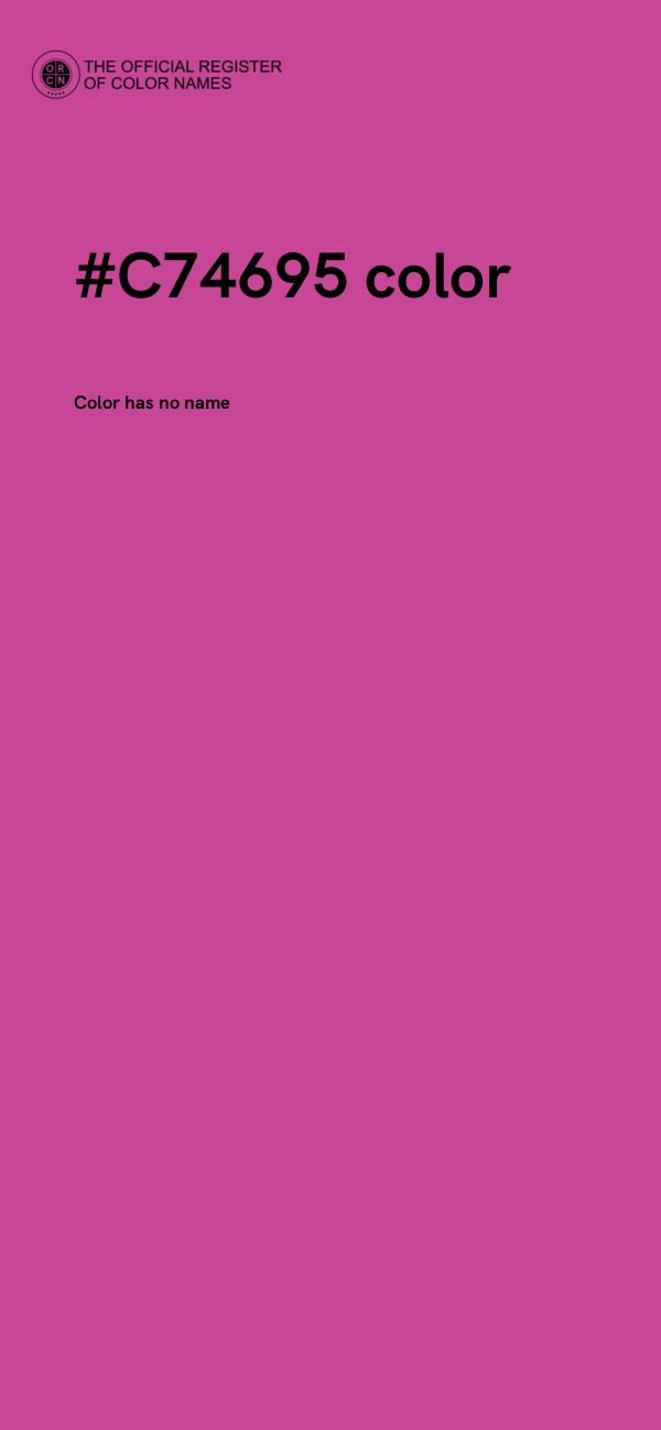 #C74695 color image