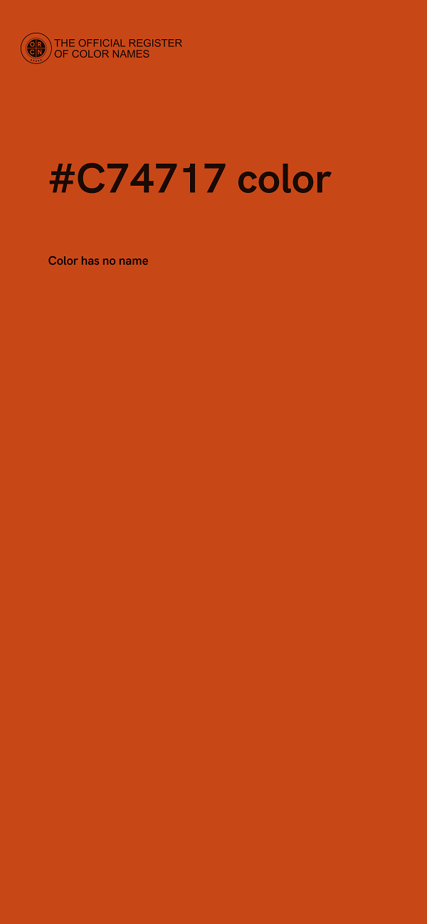 #C74717 color image