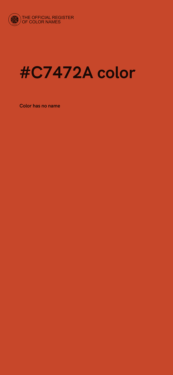 #C7472A color image