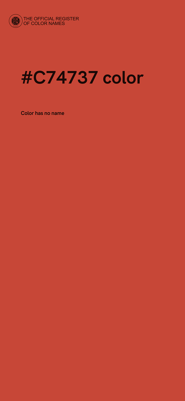 #C74737 color image