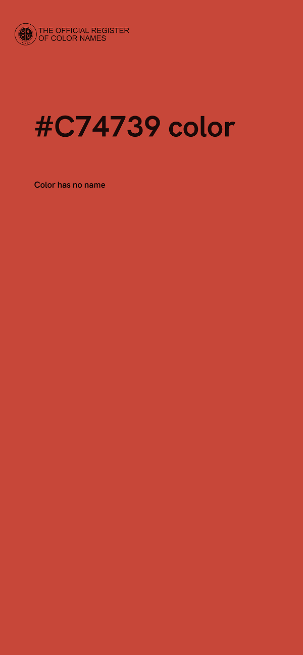 #C74739 color image