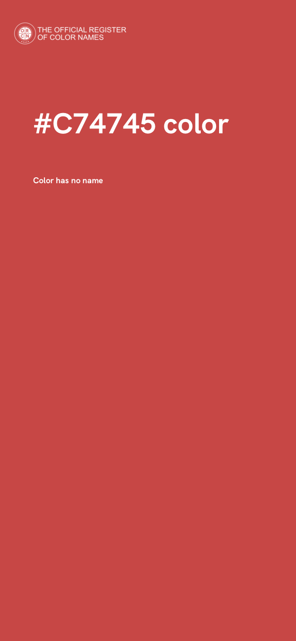 #C74745 color image