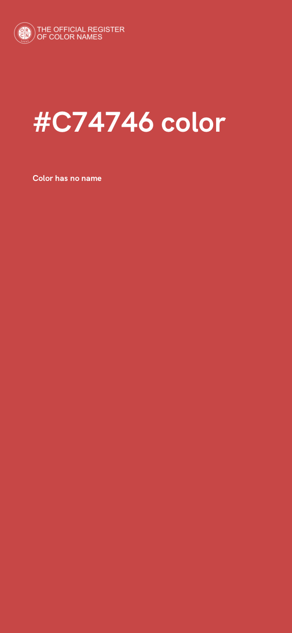 #C74746 color image