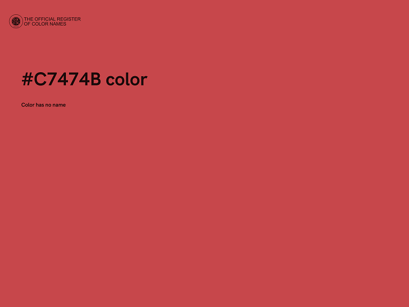 #C7474B color image