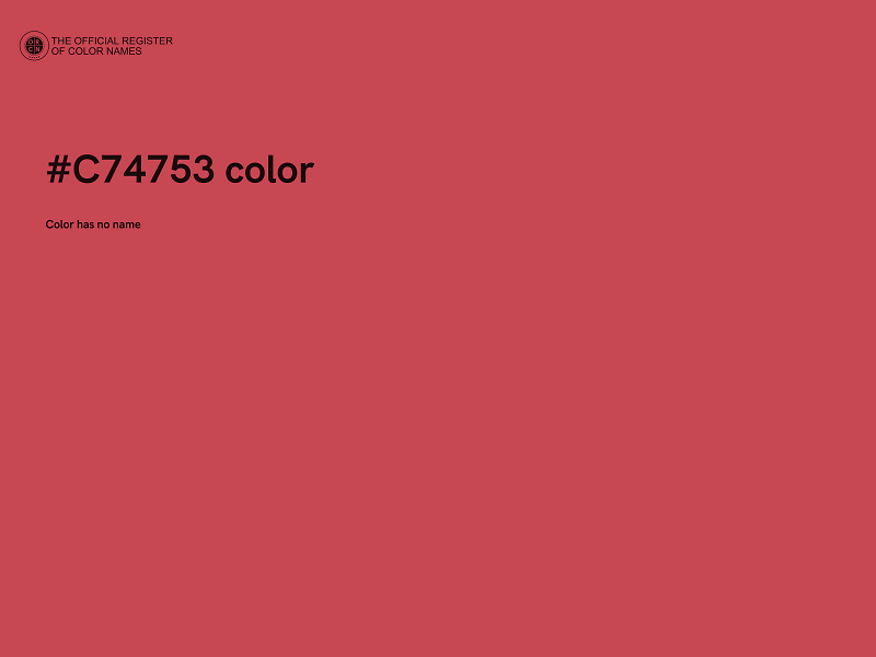 #C74753 color image