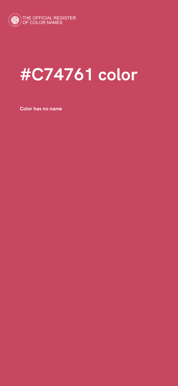 #C74761 color image