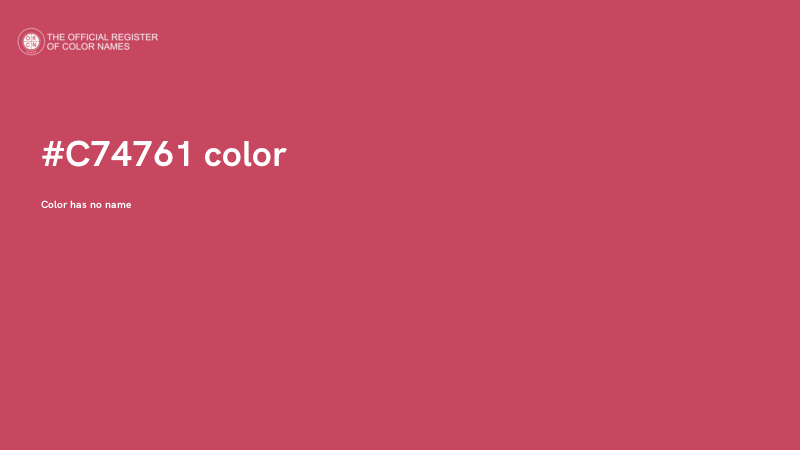 #C74761 color image