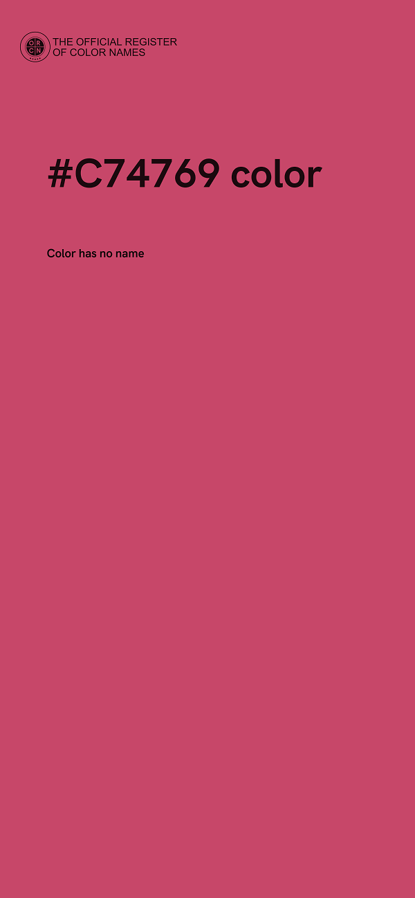 #C74769 color image