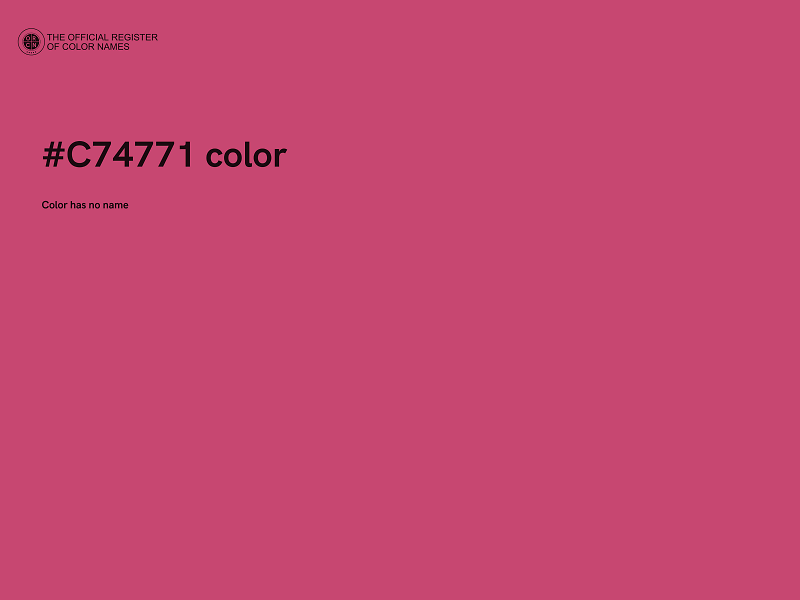 #C74771 color image