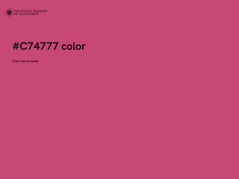 #C74777 color image