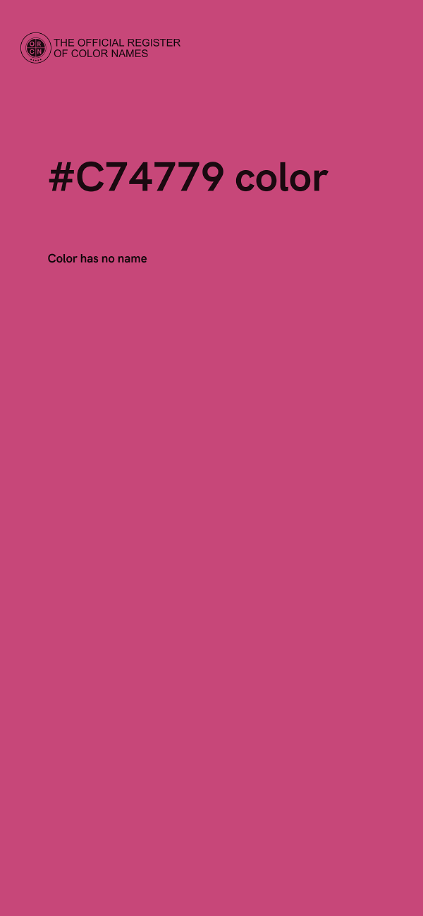 #C74779 color image