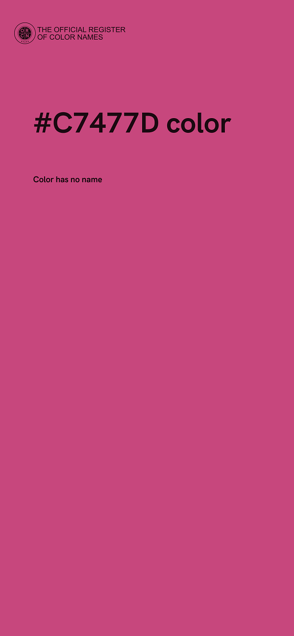 #C7477D color image