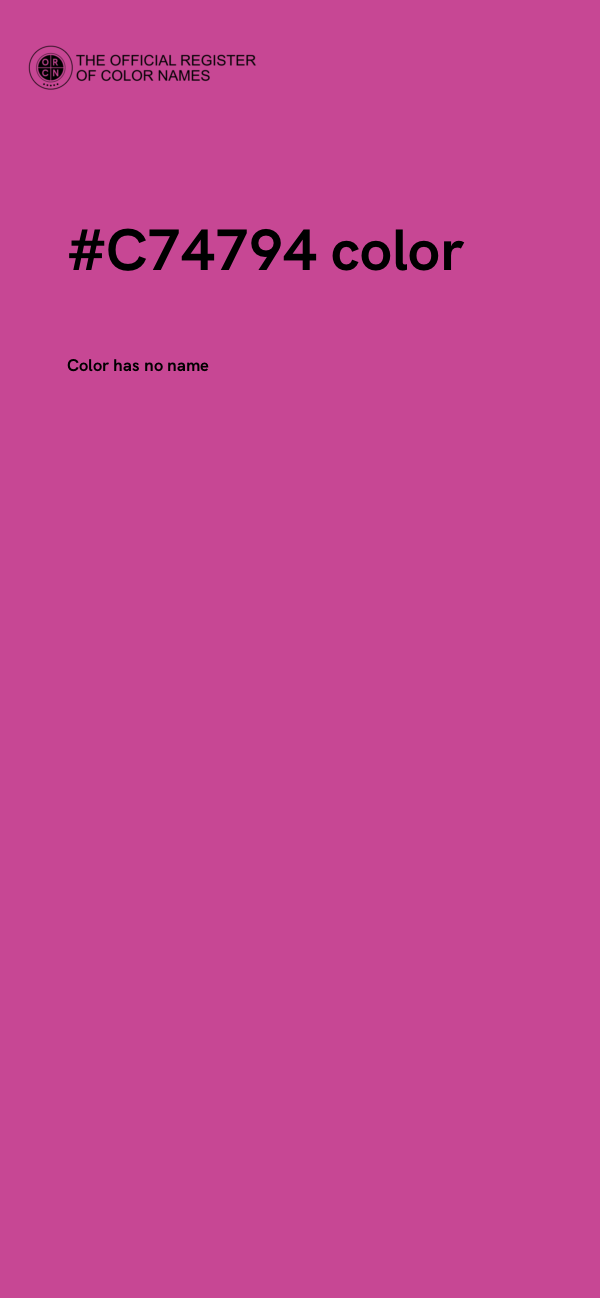 #C74794 color image