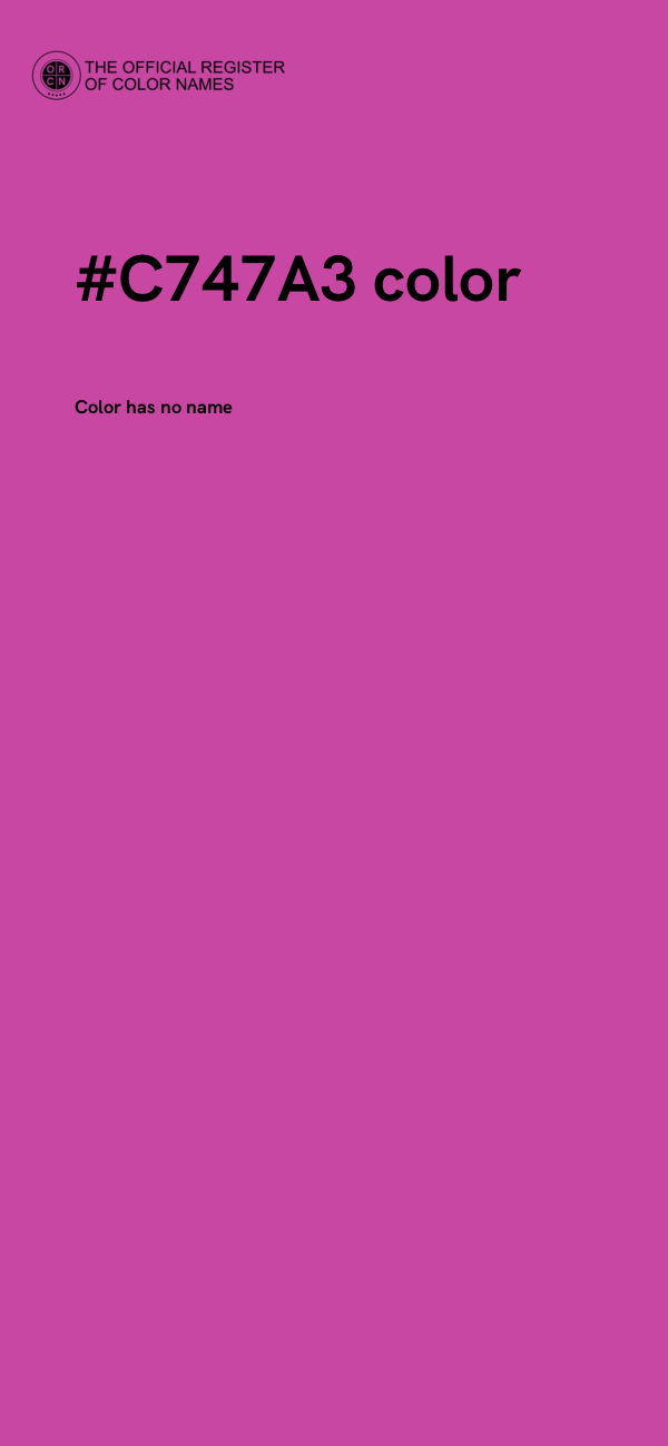 #C747A3 color image