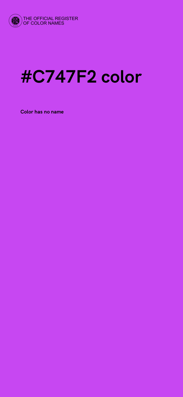 #C747F2 color image