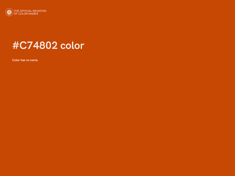 #C74802 color image