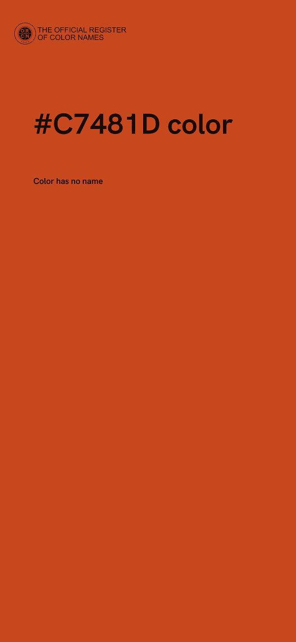 #C7481D color image