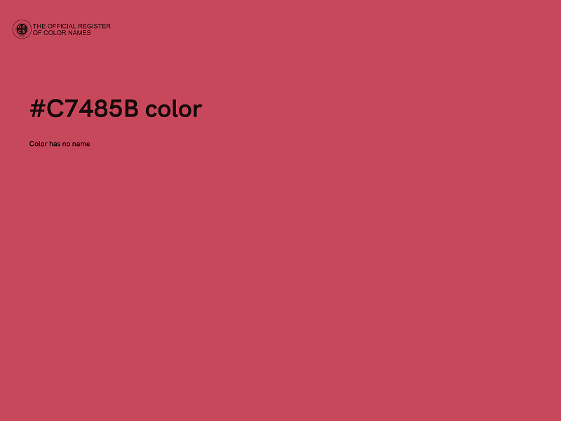 #C7485B color image