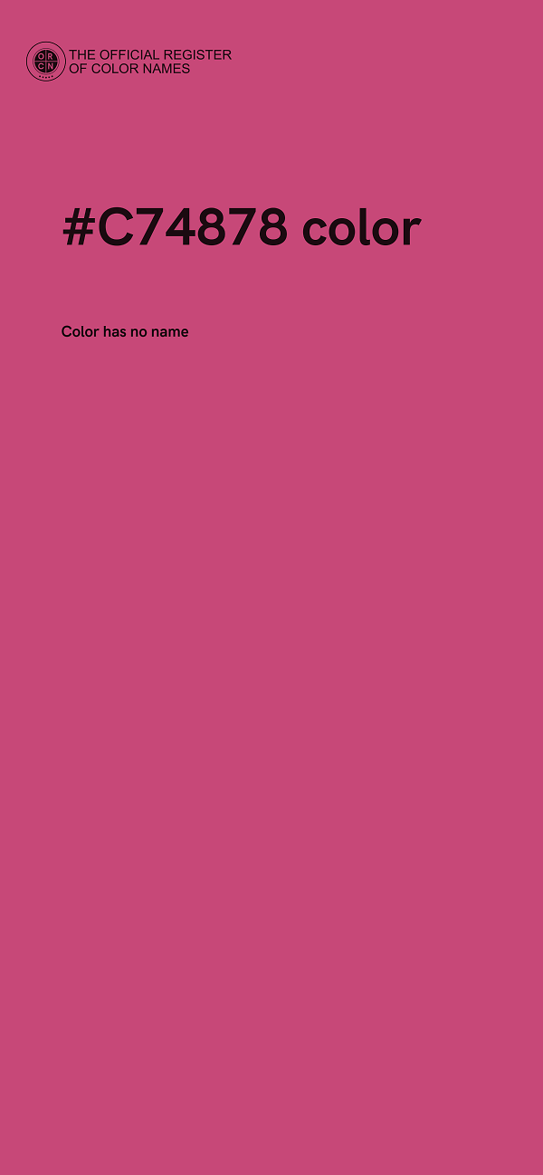 #C74878 color image
