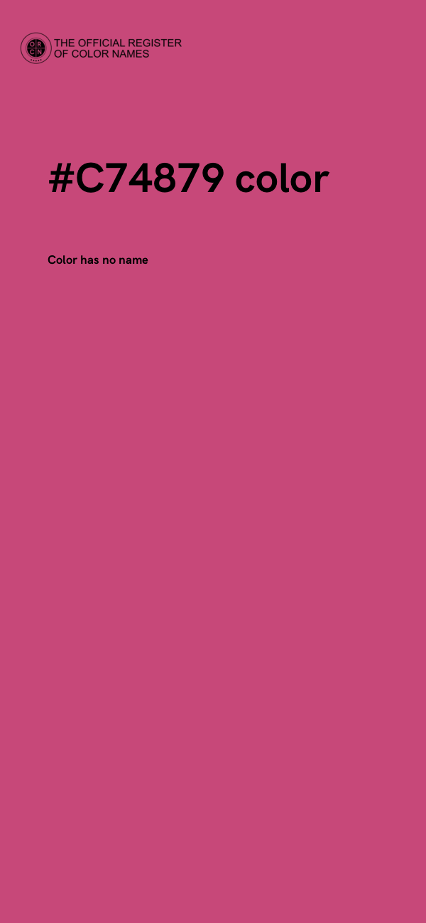 #C74879 color image