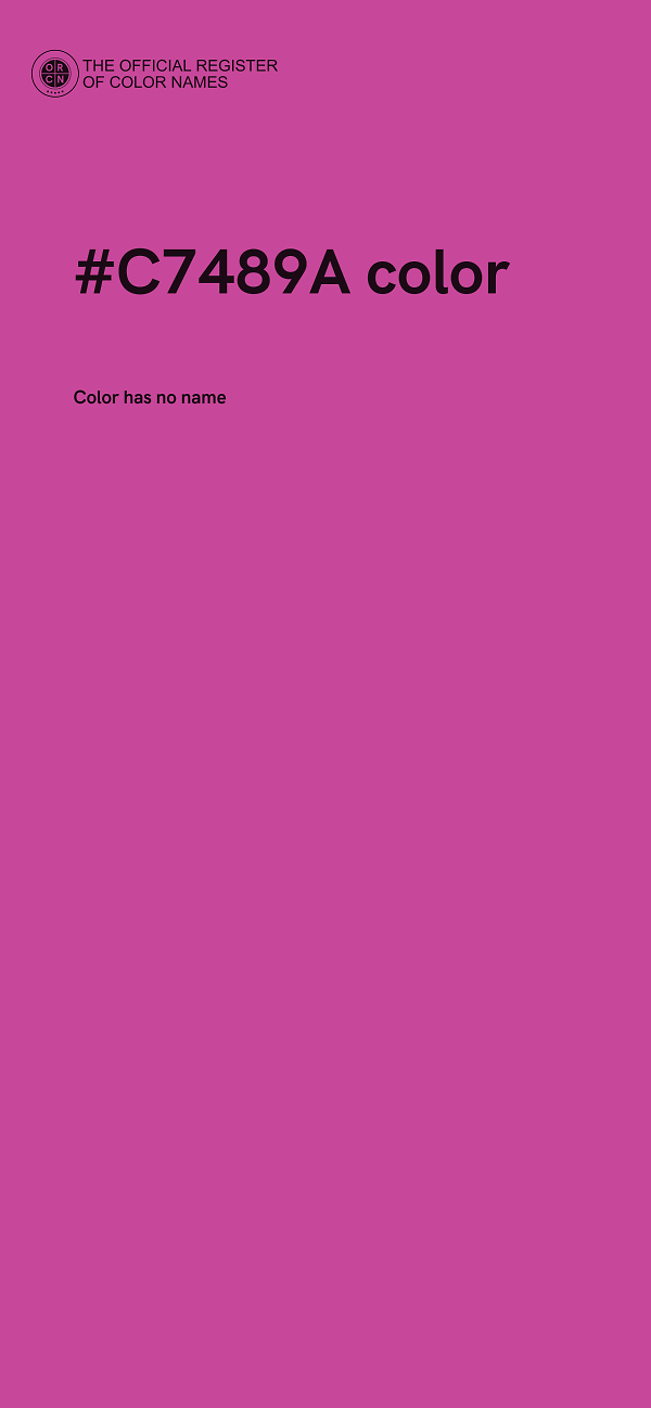 #C7489A color image