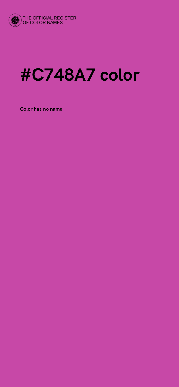 #C748A7 color image