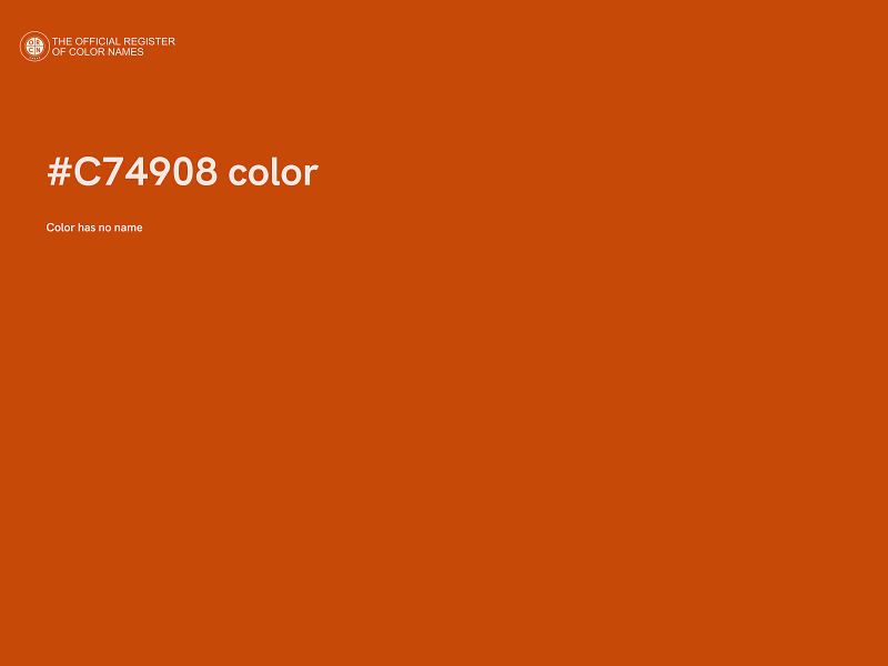 #C74908 color image