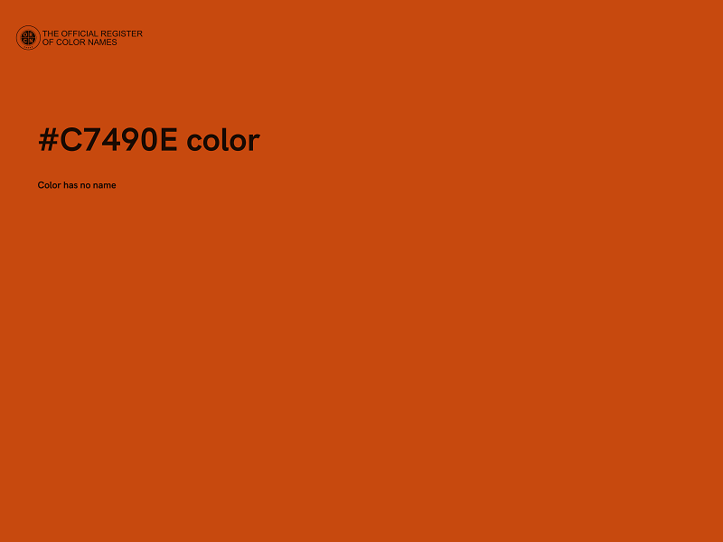 #C7490E color image