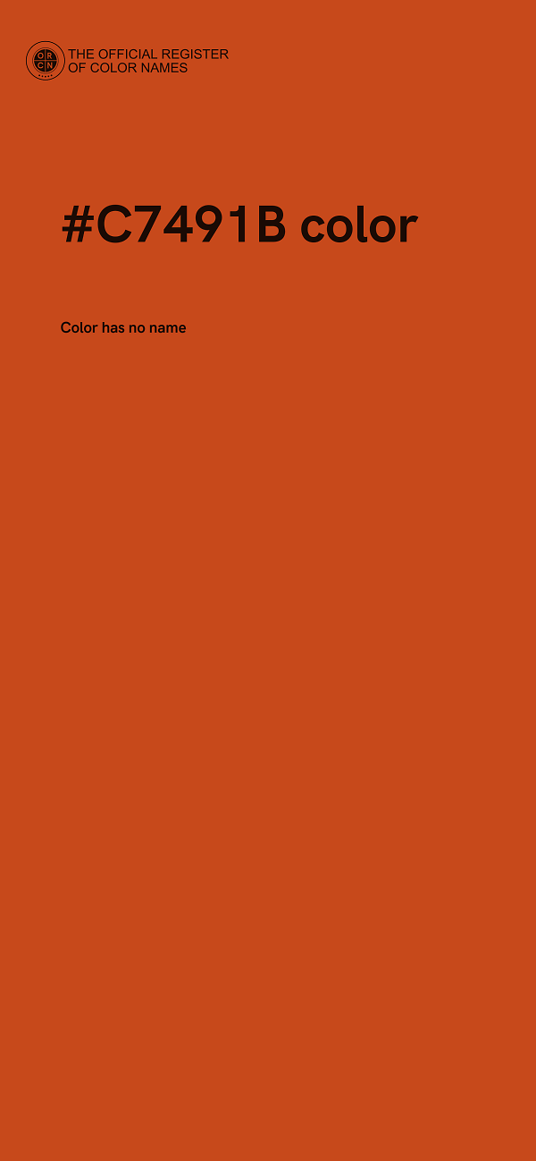 #C7491B color image