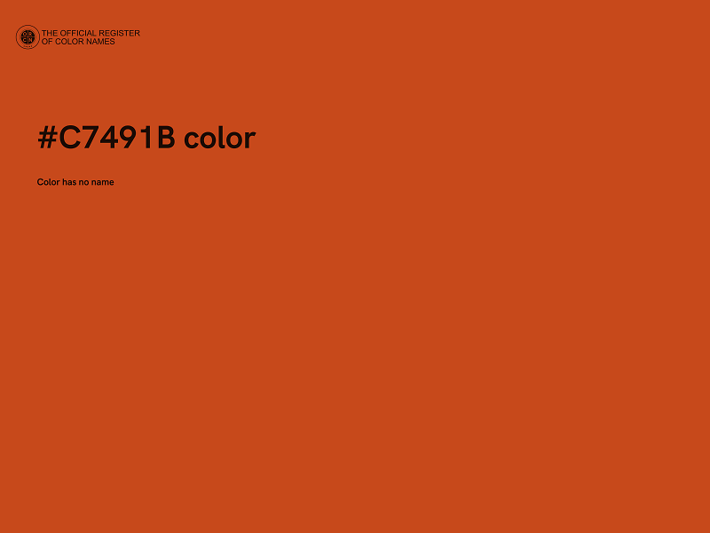 #C7491B color image