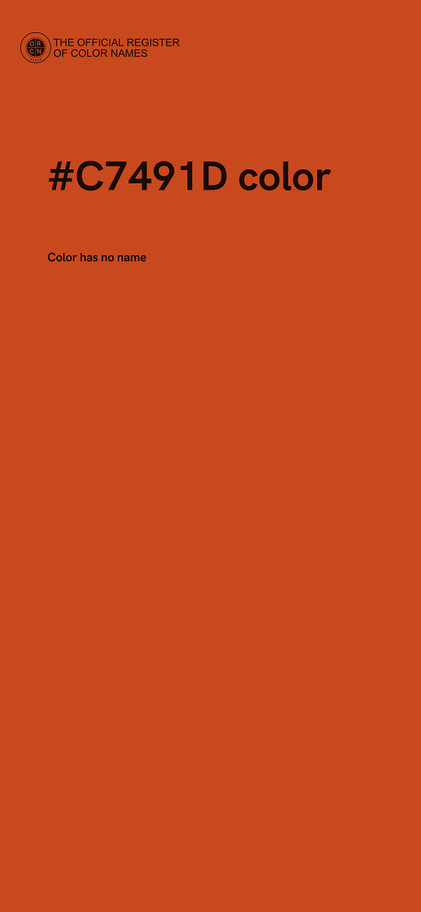 #C7491D color image