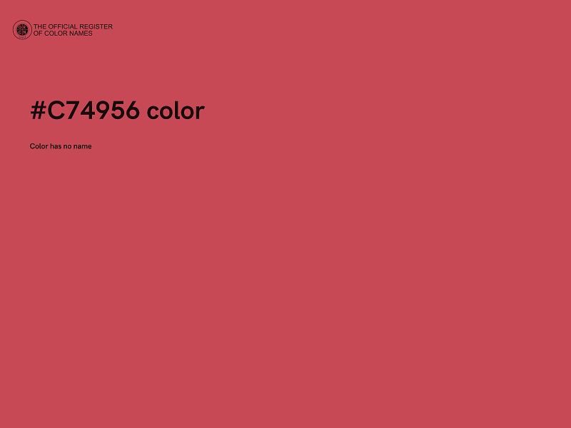 #C74956 color image