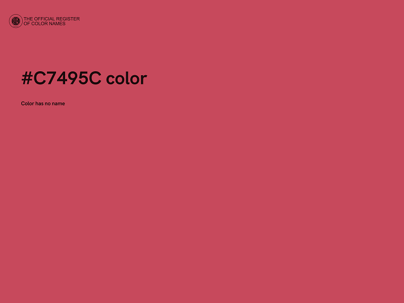 #C7495C color image