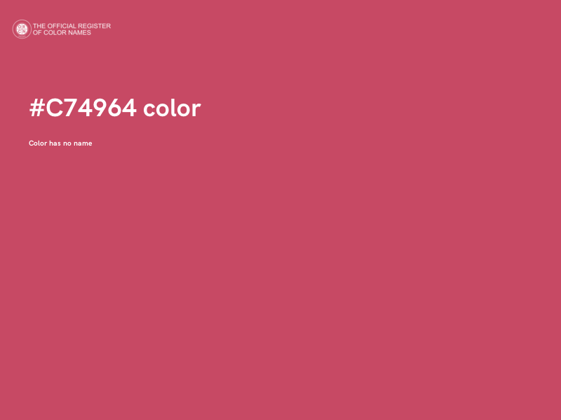 #C74964 color image