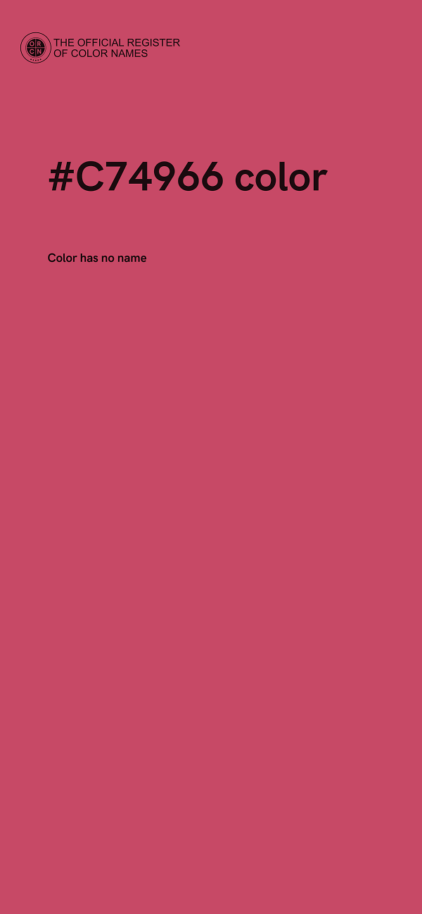#C74966 color image