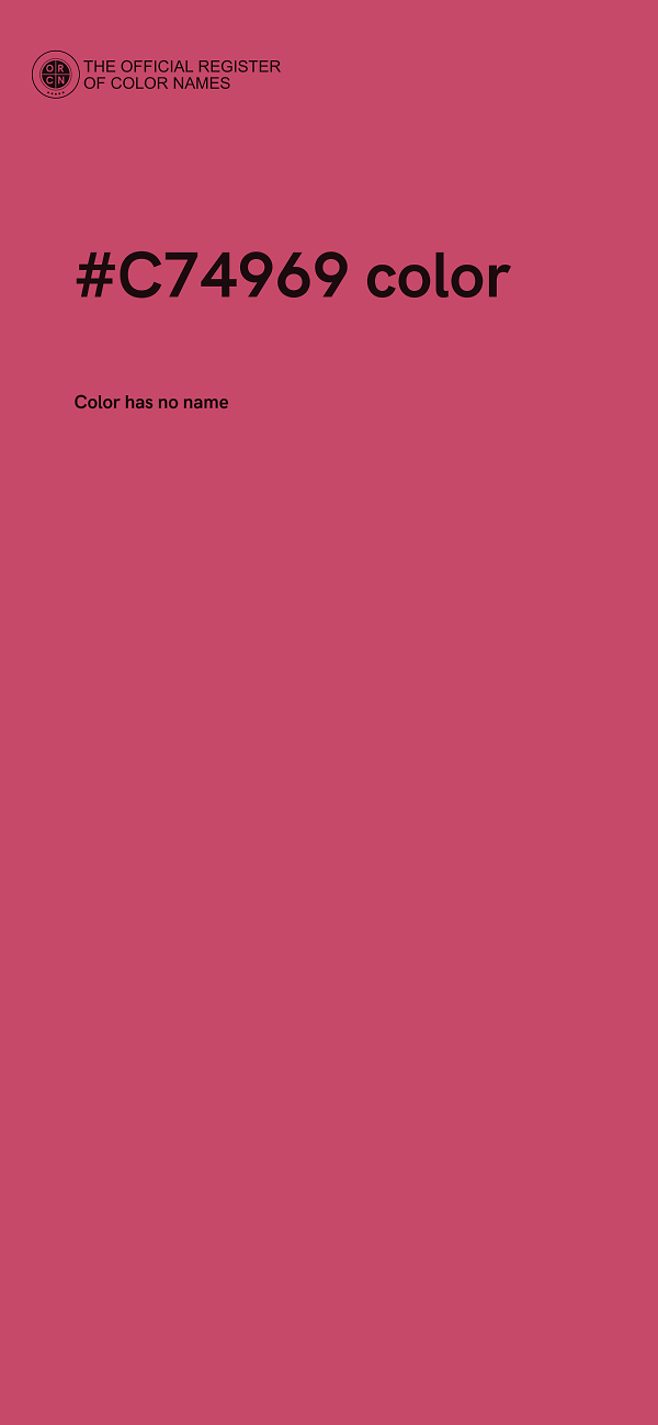 #C74969 color image