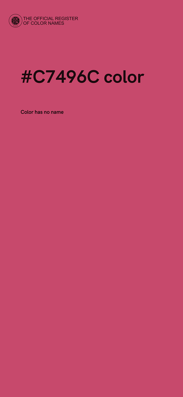 #C7496C color image