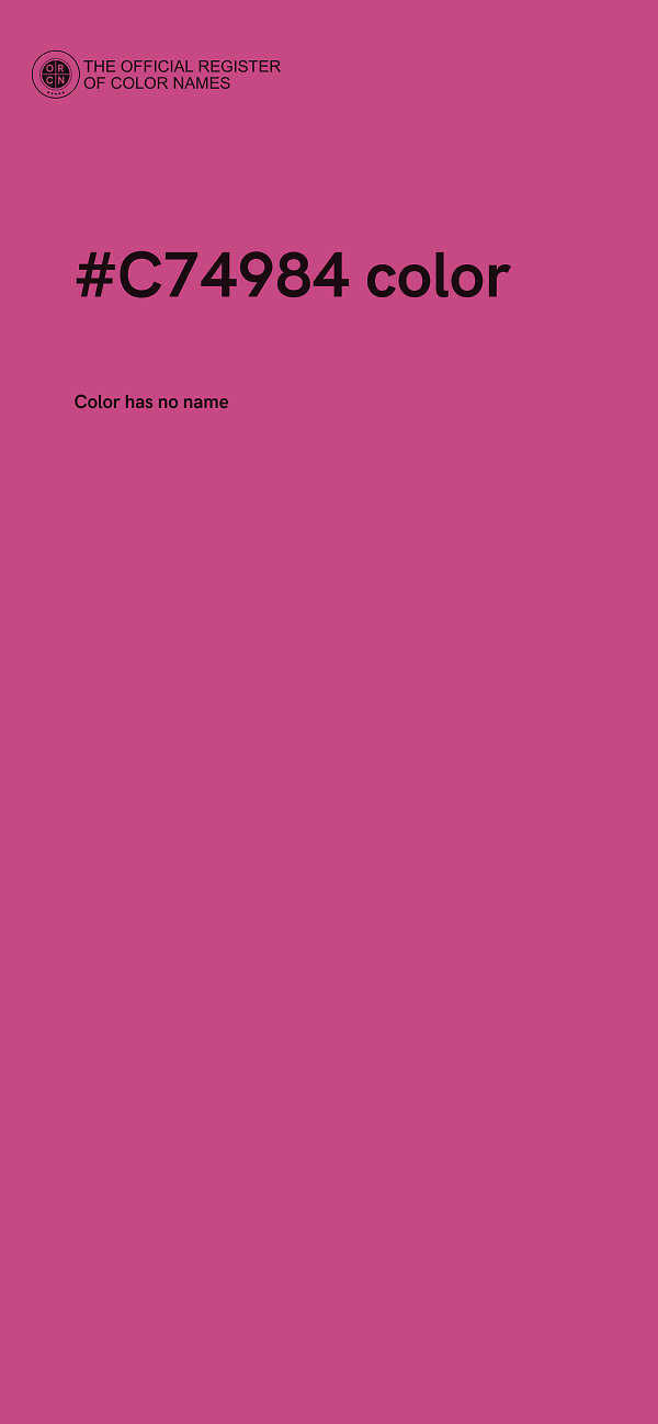 #C74984 color image