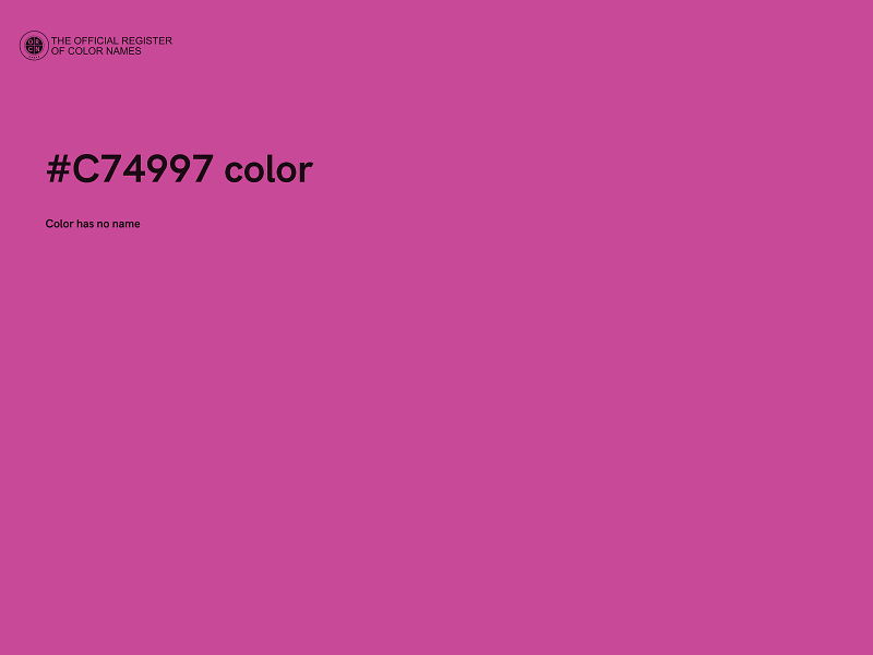 #C74997 color image