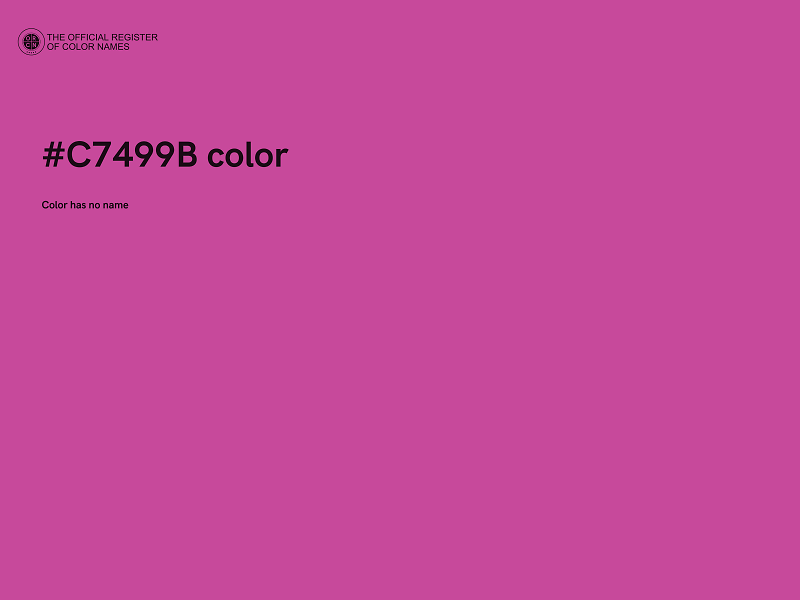 #C7499B color image