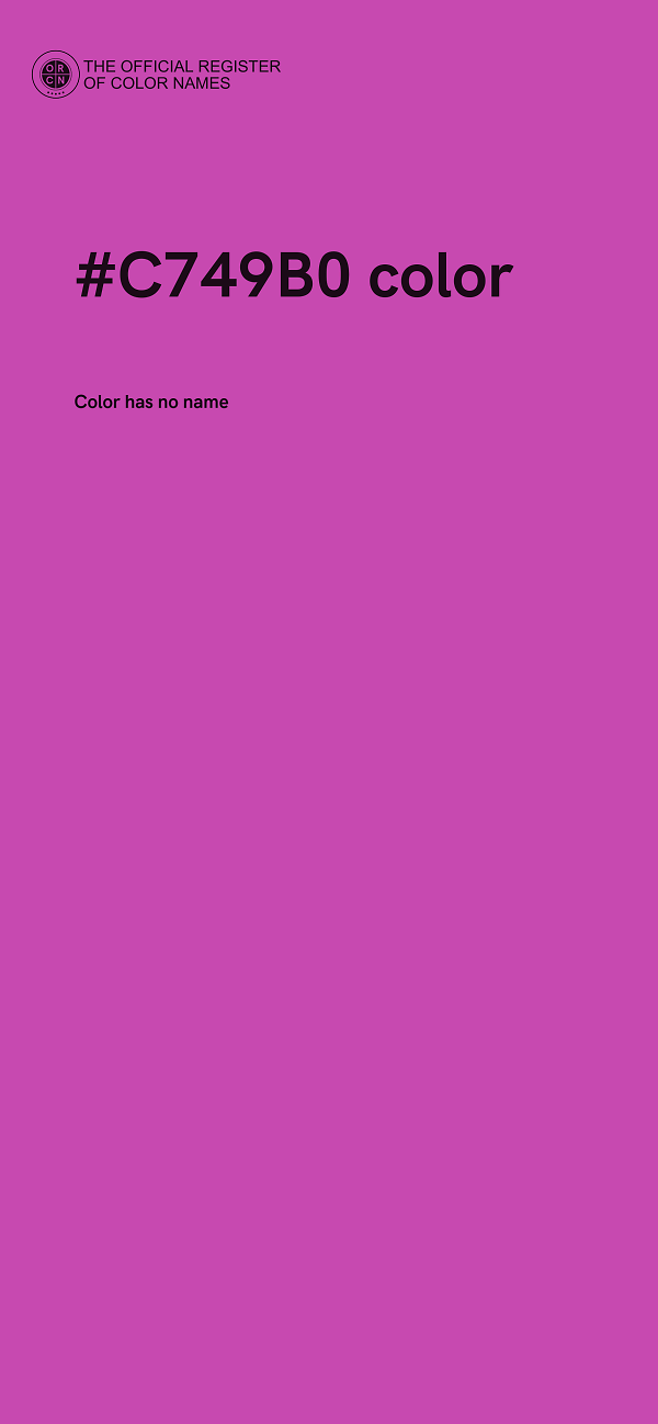 #C749B0 color image