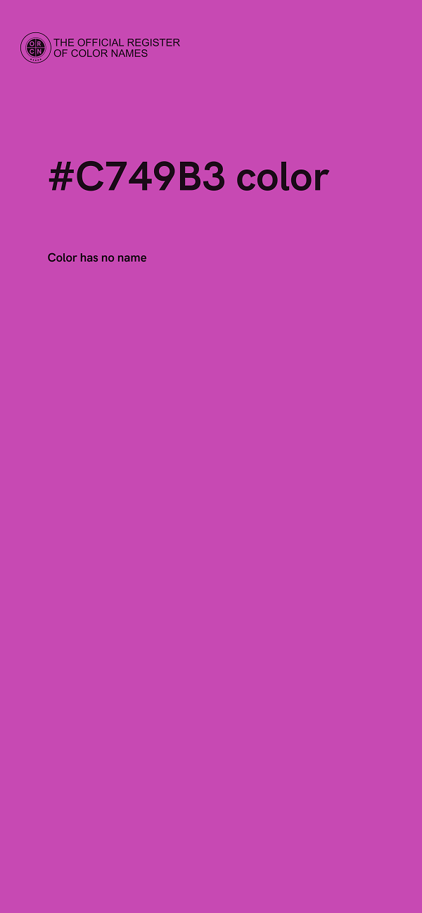 #C749B3 color image